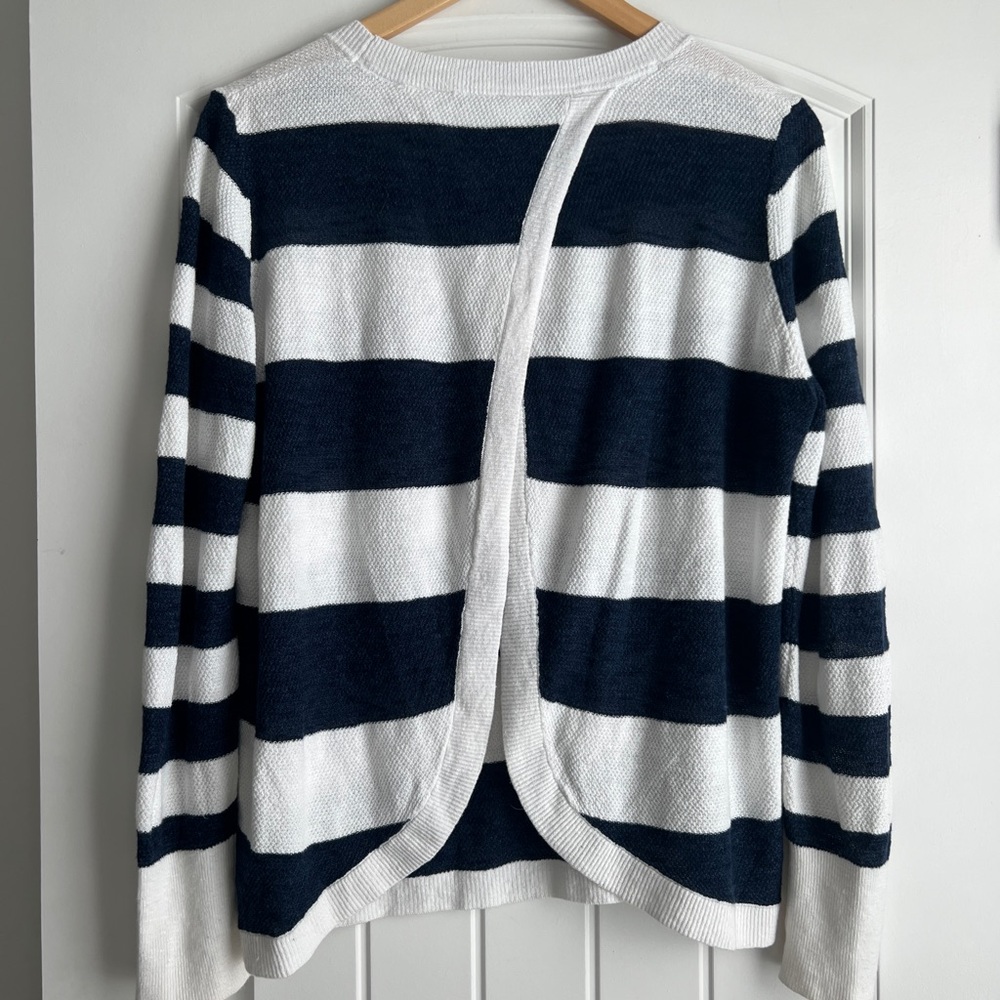 Banana Republic Striped Crew Neck Sweater - Picture 3 of 5